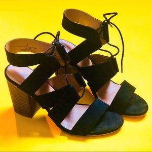 Sling black Chunky Heel sandals